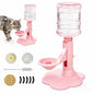 Automatic Cat Dog Water Dispenser No Electricity No Filter Adjustable Height Gravity Pet Water Fountain for Cats and Small Dogs