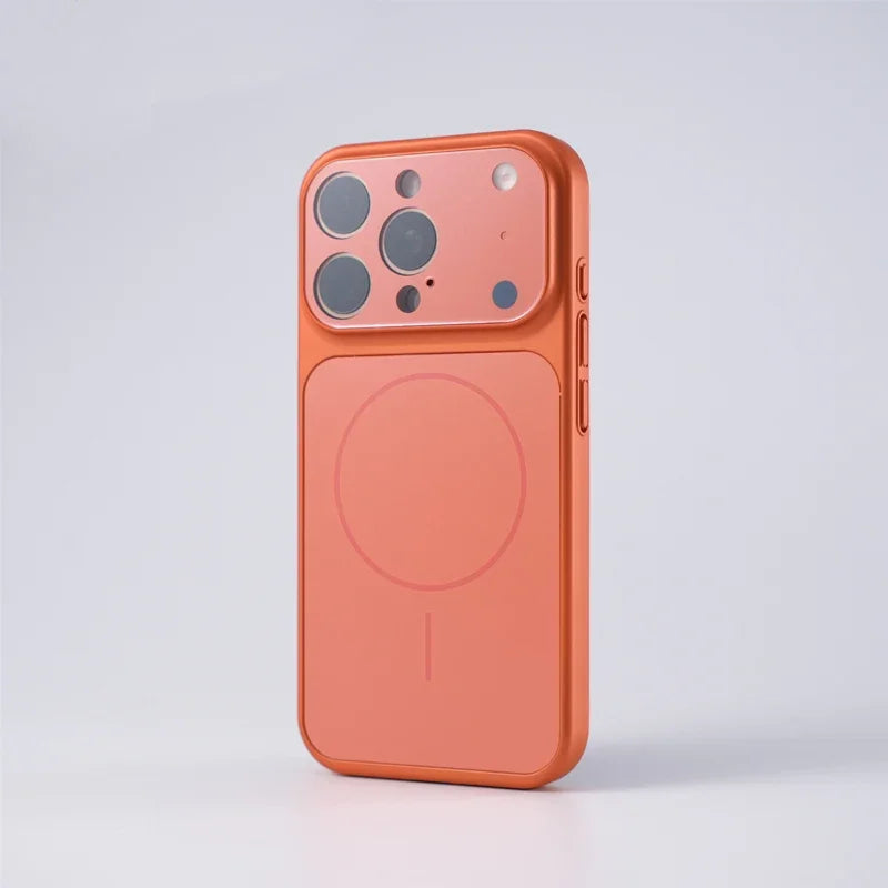 Frosted Camera Lens Protection For MagSafe Phone Case For iPhone 17 17Pro Max 16 15 14 13 Matte Wireless Charging Magnetic Cover