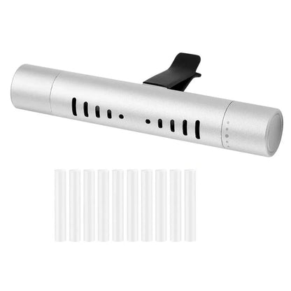 Car Fragrance Custom Vent Clip Cylindrical Essential Oil Car Diffuser Vent Clip with 10 Refill Sticks for Auto Office Kitchen