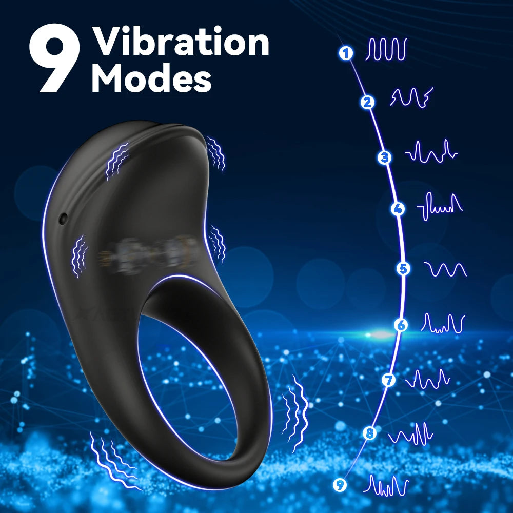 APP Control Vibrator Cock Ring for Men Delay Ejaculation Penis Ring Sex Toys Lock Penisring Cockring Adult Male Sex Supplies 18+