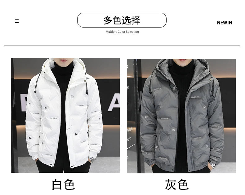 2026 High quality Winter Down Jacket Coats Mens Warm White Duck Down Hooded Men Windproof Parkas Overcoat