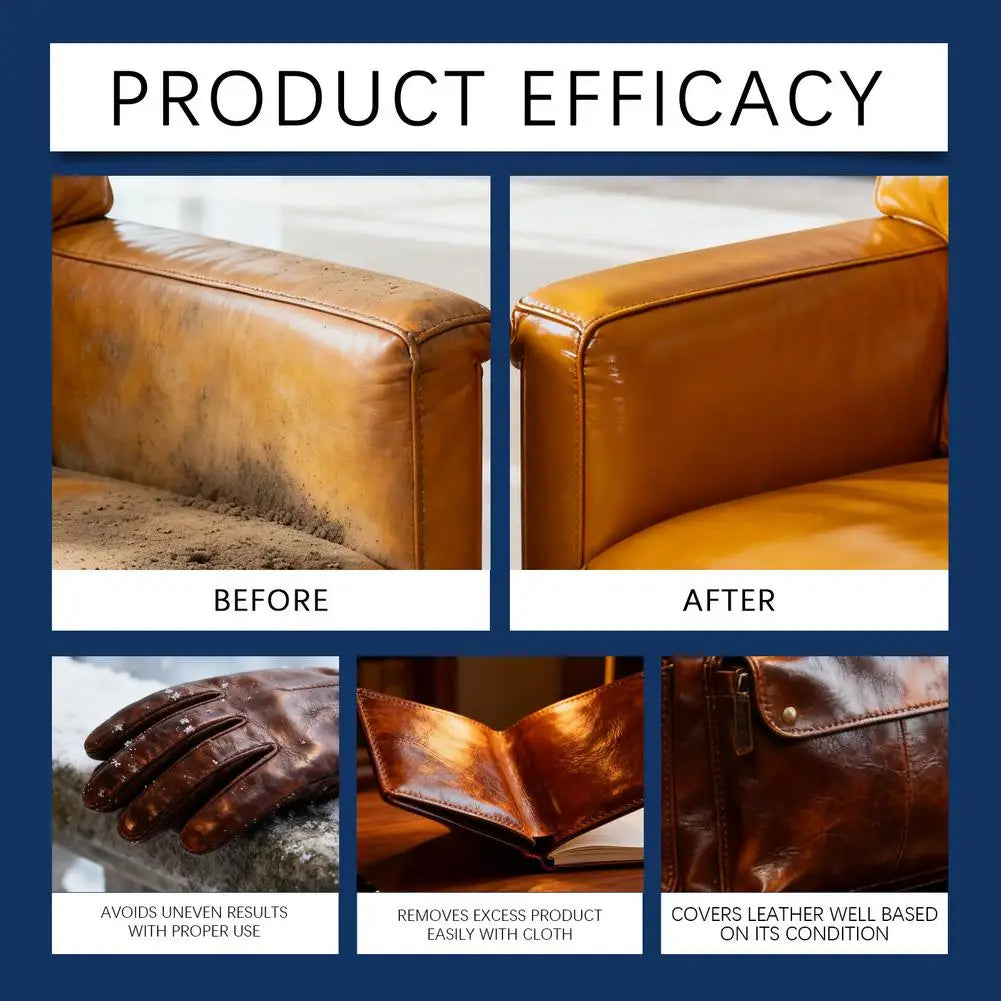 2/1Box Car Leather Care Cream Deep Nourishment And Repair Restore Tool Leather Cleaning Cream Restoration Car Interior Polishing
