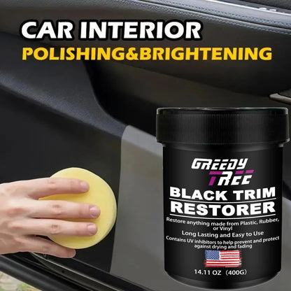 Automotive Plastic Repair Agent-Interior and Exterior Plastic Polishing Wax, Scratch Repair Anti-Aging Cream, Suitable for Tires