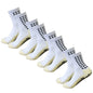 Men's Mid-Calf Sports Socks Breathable Anti-Slip Silicone Dotted Football Basketball Yoga Socks Comfortable Breathable Sports