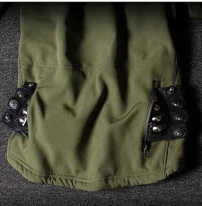 New Men's Winter Jacket Tactical  Sets Fleeced Sharkskin Windproof Waterproof Padding Suits Paintball Uniform Pockets Camo