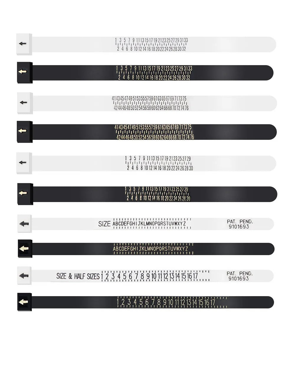 UK/US/EU/HK/JP Ring Sizer Finger Circumference Size Measurement Belt Measuring Reusable Finger Size Gauge Jewelry Sizing Tool