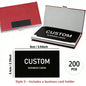 200/500/1000pcs Customizable Cards, Personalized Business Cards with Acrylic Storage Box, Matte Film Thank You Invitations