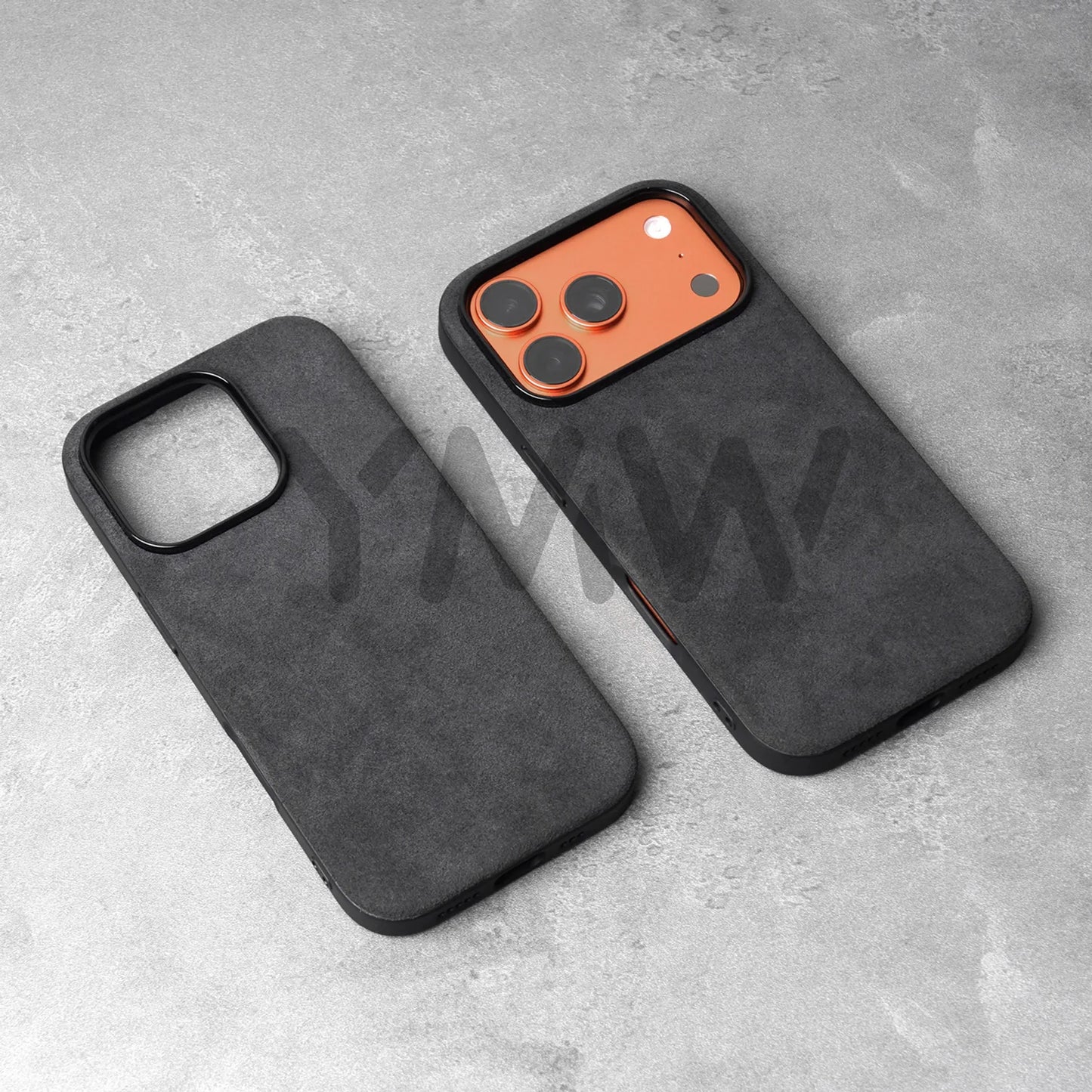 for ALCANTARA Case for iPhone 18 17 16 15 Pro Max Supercar Same Suede Leather Compatible with MagSafe Business Luxury Cover