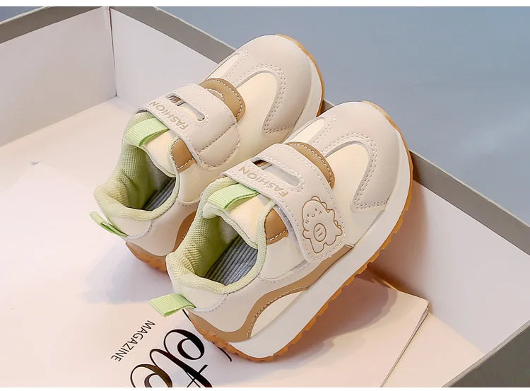 New Fashion Children's Causal Sneakers for Girls Cute Patchwork Kids Sports Shoes Soft Versatile Boys School Running Sneakers