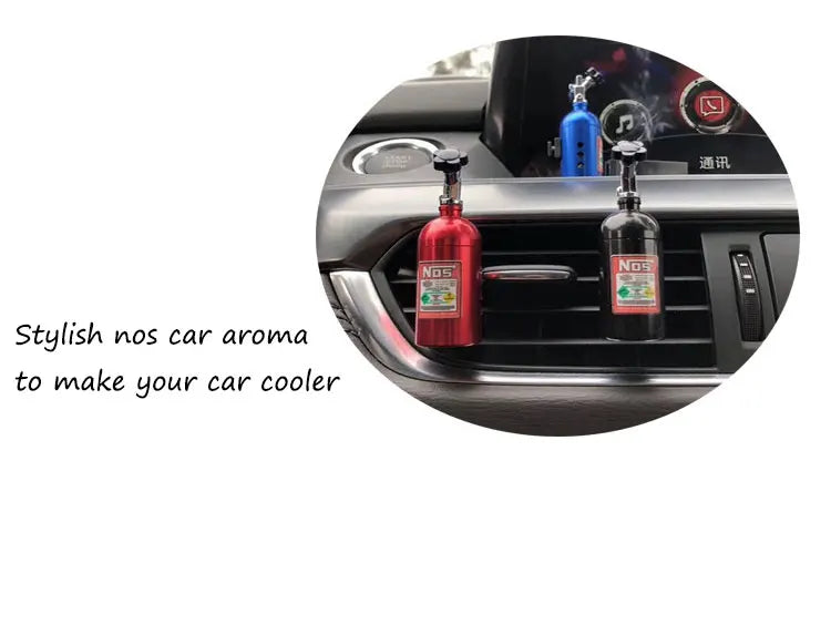 Popular Car Air Freshener NOS Nitrogen Bottle Air Vent Aromatherapy Auto Aroma Outle Perfume Flavoring Fragrances Accessories
