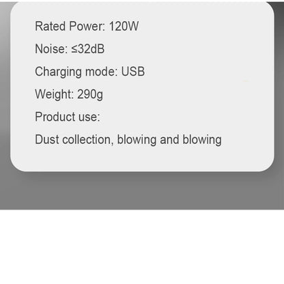 Car Wireless Vacuum Cleaner Portable Handheld120W Blowable Cordless Home Appliance Vacuum Home & Car Dual Use Mini VacuumCleaner