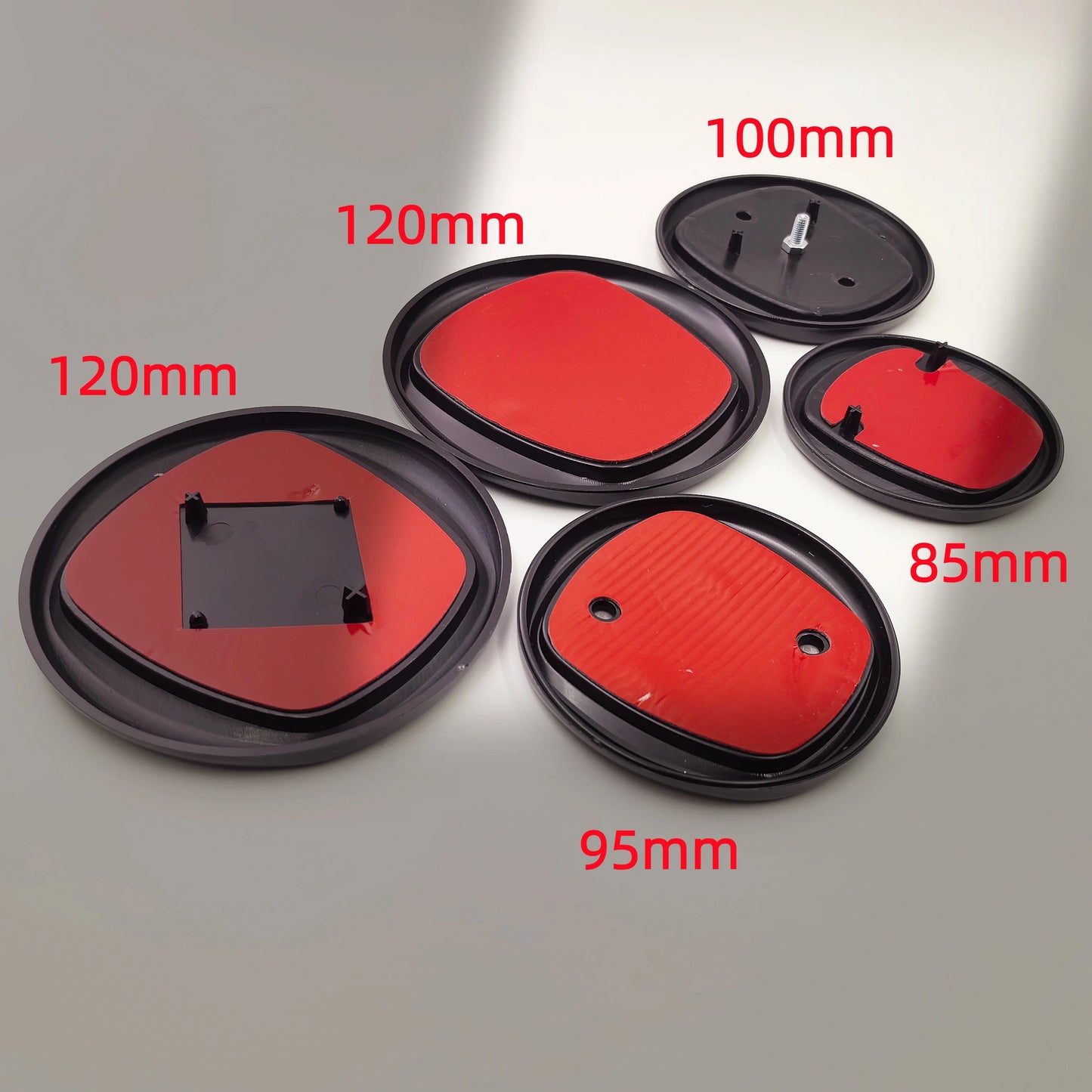 8.5/9.5/10/12cm 85/95/100/120mm car Emblem for FIAT Car Hood Front Rear Badge 2/3/4-Pin Emblem