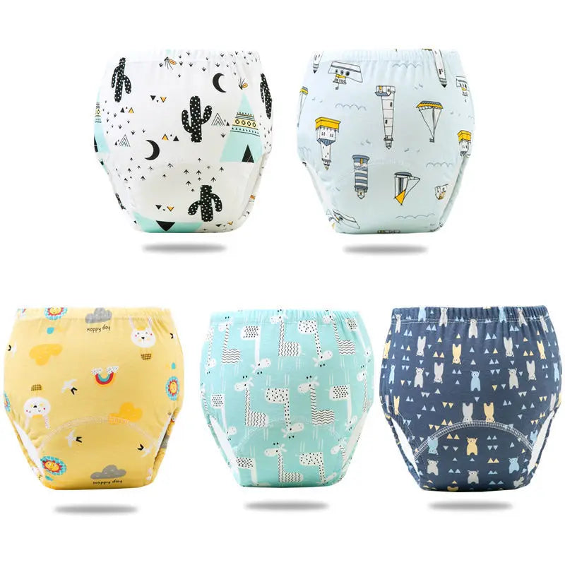 Reusable Elinfant Ecological Baby Diaper Training Pants Waterproof Washable Cotton Cleanliness Learning Panties Breathable Cloth