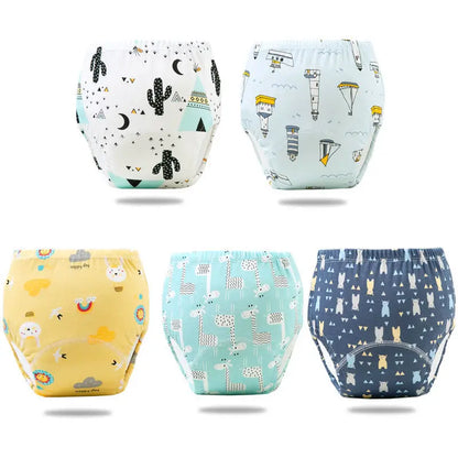 Reusable Elinfant Ecological Baby Diaper Training Pants Waterproof Washable Cotton Cleanliness Learning Panties Breathable Cloth