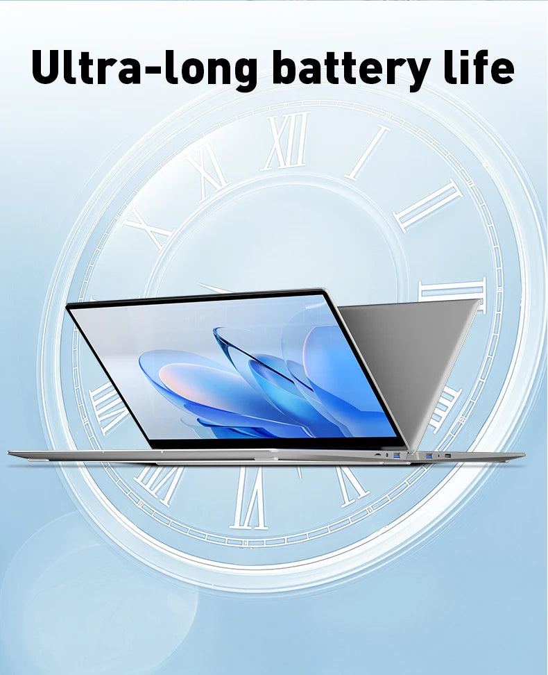 LENO 14.1"Laptop  Windows 11 16GB RAM 2TB SSD Intel N3700 Ultra Slim Notebook Gamer 1920*1080  Display Office Study Computer PC
