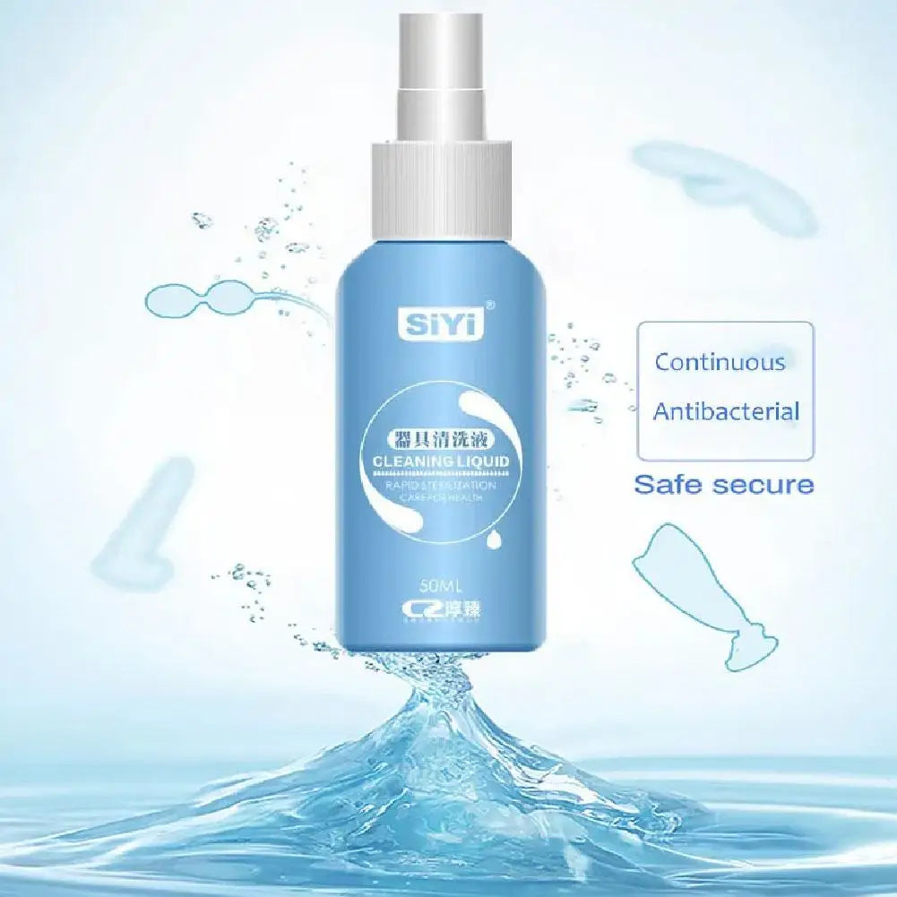 50ml Anti-bacterial Sex Toy Cleaner Disinfection Liquid for Vibrator Body Safe Cleaning Spray Bottle Sex Products Sterilization