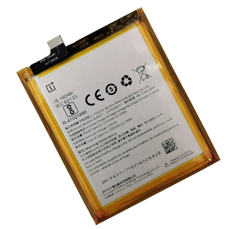 Original Battery For Oneplus one 1+ For OnePlus 1 2 3 1+3 One Plus Nord 2 N10 X 3 3T 5 5T 6 6T 7 7T 8 8T 9 9R Pro Plus Batteries
