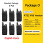 Retevis RT622 Mini Walkie Talkie 4 Pcs Walkie-talkies PMR446 FRS Portable Two Way Radio Communication Radio for Restaurant Hotel