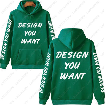 Customized Photo Personalized Hoodie Autumn Warming and Comfort Sweatshirt Unisex Casual Custom Printed Text DIY Hoodie Fashion