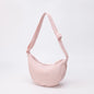 Nylon fabric zipper crossbody bag for men and women, crescent-shaped dumpling bag under the armpits, large capacity