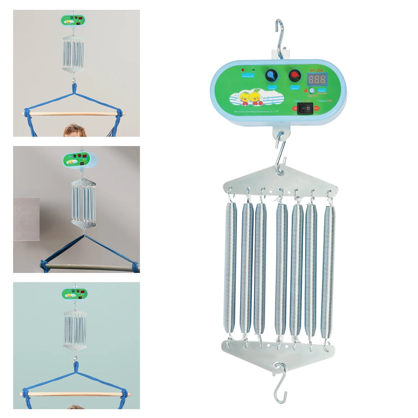 7-spring Baby Cradle Driver Hanging Electric Baby Swing Controller for Baby Spring Cradle and Baby Hammock 20kg Capacity