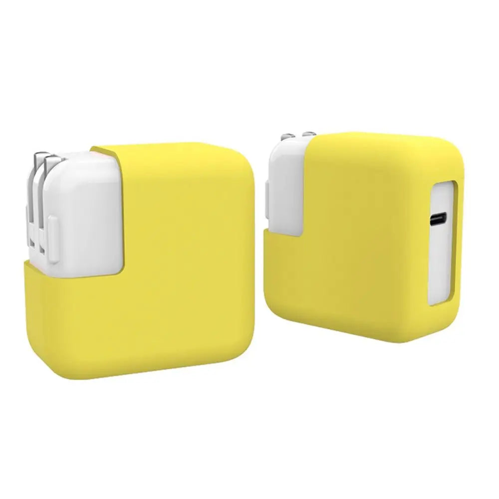 Portable Silicone Power Adapter Case Shockproof Anti-drop Elastic Cover 30W/45W Dust-proof Charger Case for MacBook