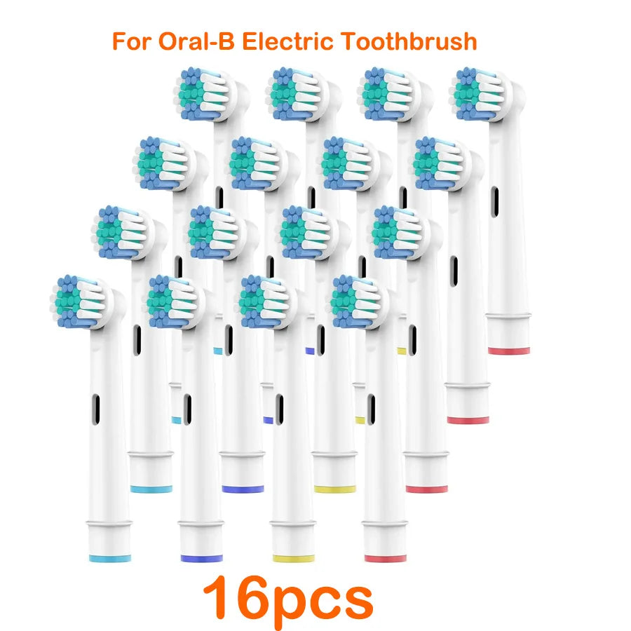 For Oral-B Dupont Bristle Electric Toothbrush Heads Whiten Teeth Daily Clean Soft Care Teeth Function D100 D25 D30 4/8/16pcs