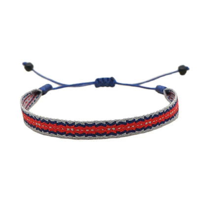 KKBEAD Wholesale Handwoven Bracelet Colombia Cloth Braided Wristband Bracelets for Women Men Gift Hippie Boho Friendship Jewelry