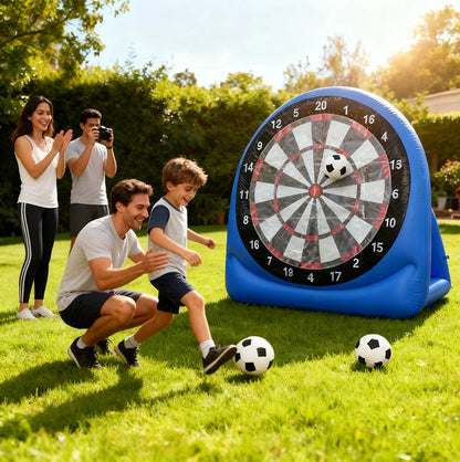 Inflatable Football Soccer Target Mat Outdoor Indoor Shooting Practice Game Toys for Children
