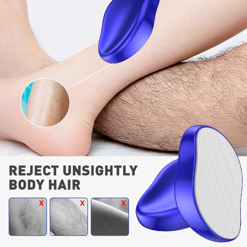 Portable Epilator Crystal Hair Eraser for Women and Men Painless Exfoliation Hair Removal Reusable Body Beauty Depilation Tools