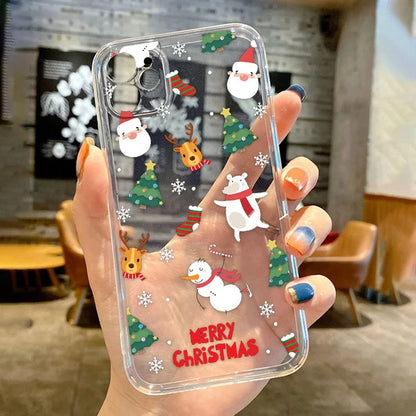 Winter Christmas Case For OPPO Reno 14 13 12 11 10 Pro Plus 14F 13F 11F 12F 7 A78 A79 A98 A38 A18 A58 A60 A57 A77 A3 Pro A2 A5X