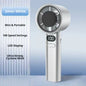 Hot Portable Handheld Fan High-speed Powerful USB RechargeableFans LED Display Essential For Summer Travel MINI  Fan