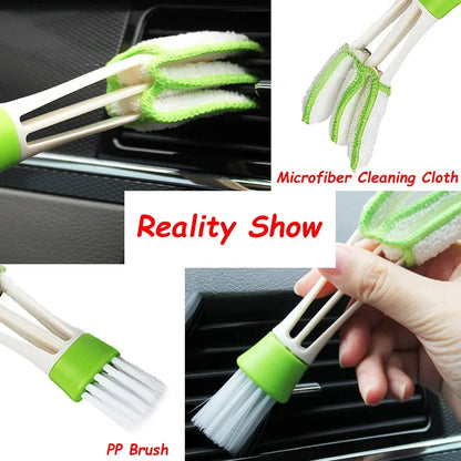 New Car Cleaning Kit Scrubber Drill Detailing Brush Set Air Conditioner Vents Towel Polisher Car Auto Detailing Tools