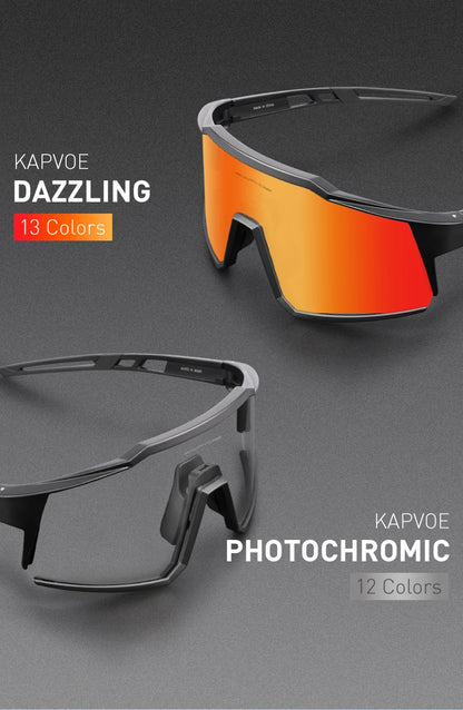 4 Lens Men Women Cycling Glasses Polarized Sport MTB Road Bike Goggles UV400 Bicycle Eyewear Fishing Running Driving Sunglasses