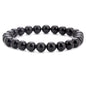 1pc Vintage Beaded Bracelet Natural Stone Lava Stone Tiger Eye Stone Beaded Bracelet