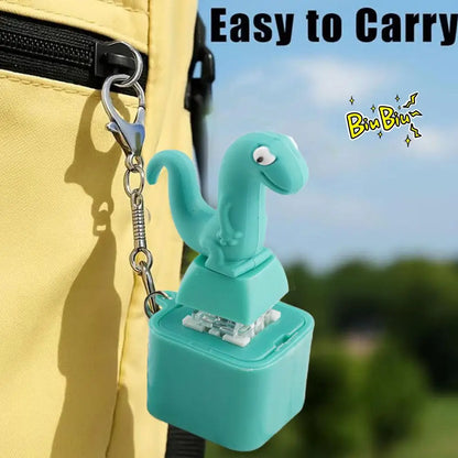 Luminous Sound Lizard Snake Rechargeable Decompression Button Emits Luminous Snake Keychain Press Decompression Sound Pendant