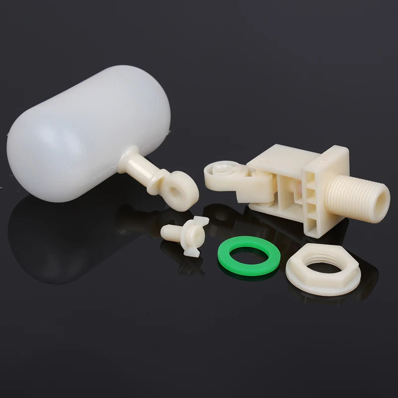 DN15 Adjustable 1/2" Floating Auto Fill Valve Automatic Fill Tank Water Level Control 1/2" Thread Plastic Float Ball Valve