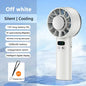 Portable Mini Fan Handheld Fan Ice Compress LED Display Ice Face 100 Wind Speeds 5200mAh USB Rechargeable Battery Fan