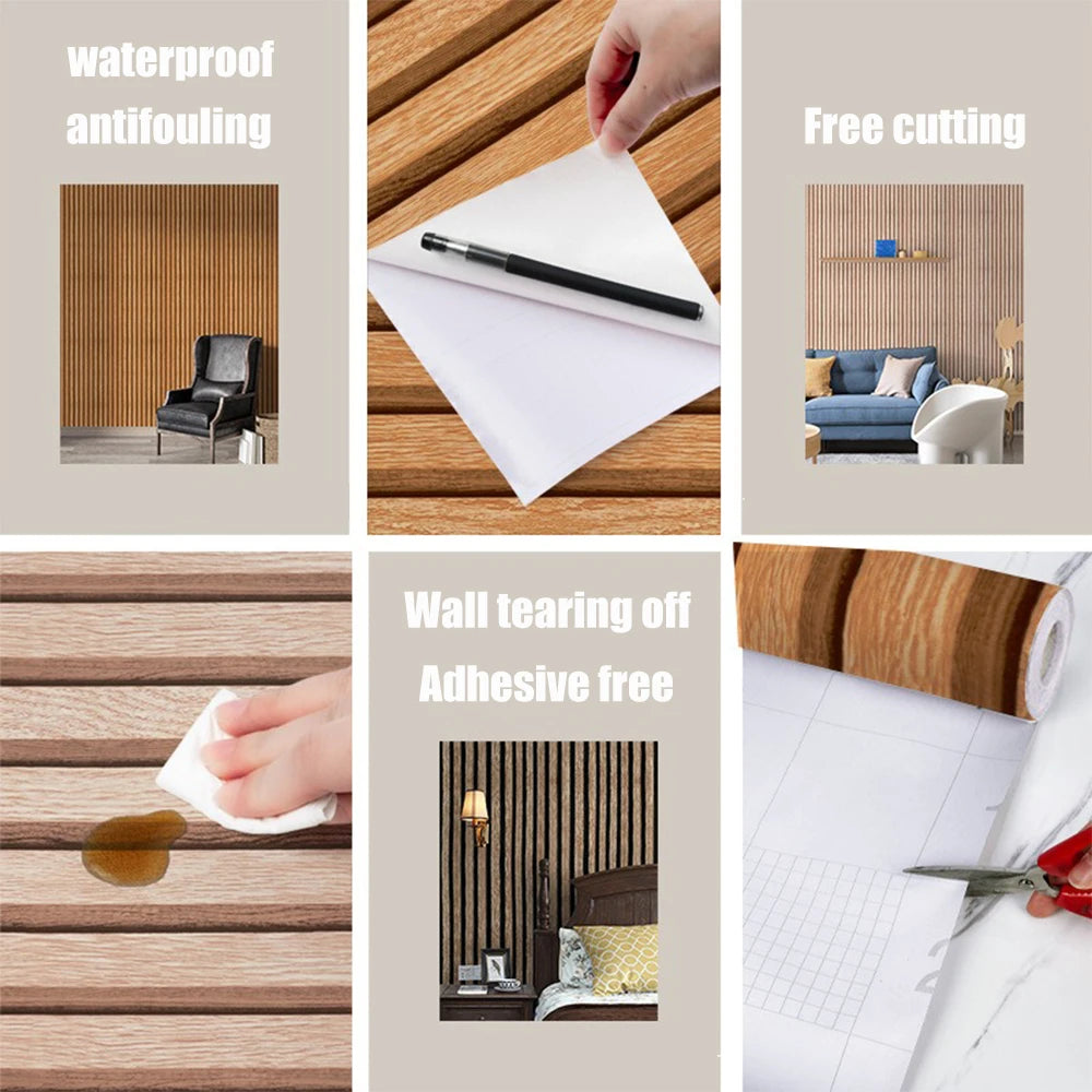 45CM DIY Grid Background Wall Self-adhesive Bedroom Living Room Waterproof Wall Sticker Self-adhesive Wallpaper Home Decoration