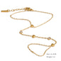 Yhpup Trendy Stainless Steel Zircon Beads Back of Hand Chain Finger Bracelet Fashion Chic Sexy Jewelry Waterproof Wholesale Gift