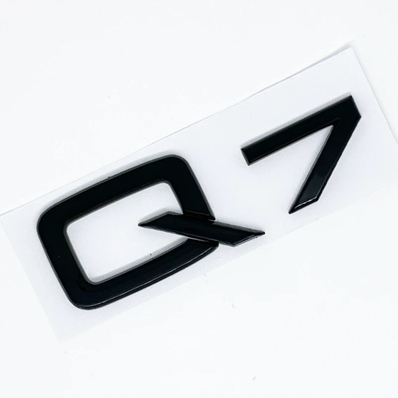 ABS Numbers Letters Q2 Q3 Q4 Q5 Q6 Q7 Q8 30 35 40 45 50 55 TDI TFSI 2.0T Emblem For Car Fender Trunk Rear Logo Sticker