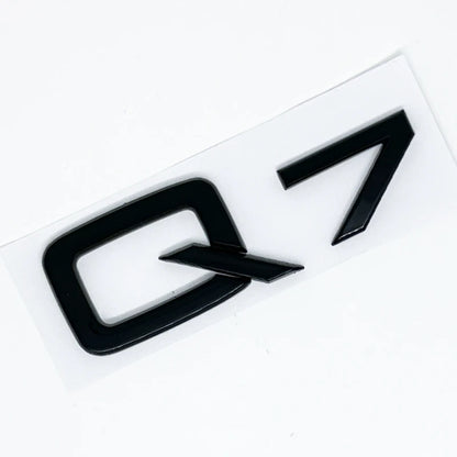 ABS Numbers Letters Q2 Q3 Q4 Q5 Q6 Q7 Q8 30 35 40 45 50 55 TDI TFSI 2.0T Emblem For Car Fender Trunk Rear Logo Sticker