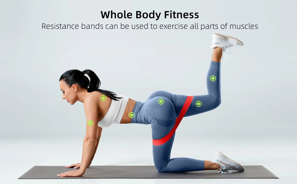 5Pcs Resistance Band Set for Men and Women 5 Elastic Bands with Different Resistance Levels for Long Workouts In The Home & Gym