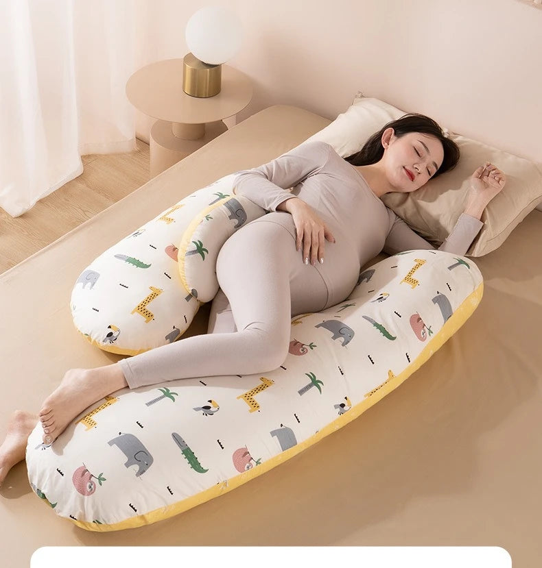 H-shaped Pregnancy Pillows with Detachable Pillowcases Pillows for Pregnant Women Maternity Sleeping Body Holder Support Pillow