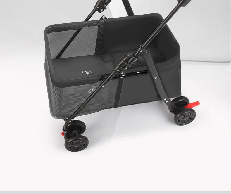 Foldable Lightweight Pet Stroller Dog Cat Small Dogs Puppy Travel Portable Mesh Ventilated Easy Fold Wheels Dog Stroller