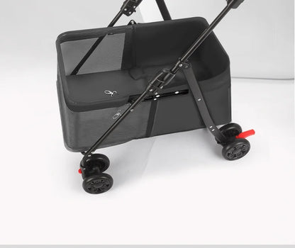 Foldable Lightweight Pet Stroller Dog Cat Small Dogs Puppy Travel Portable Mesh Ventilated Easy Fold Wheels Dog Stroller