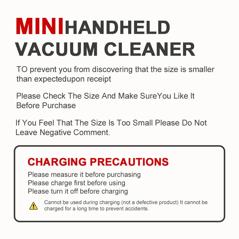 2in1 Handheld Vacuum Cleaner Blower Portable Cordless Car Vacuum Rechargeable Powerful Suction for Home Car Office Pet Hair Dust
