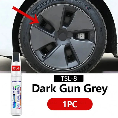 For 2012-2025 Tesla Model 3 Y X S Car Paint repair pen Car touch up pen Black white Tesla wheel paint repair agent Paint repair