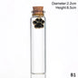 Pet Fur Keepsake Clear Glass Bottle Sealed Cork Stopper Glitter Paw Pendant for Dog Cat Loss Memorial Gift