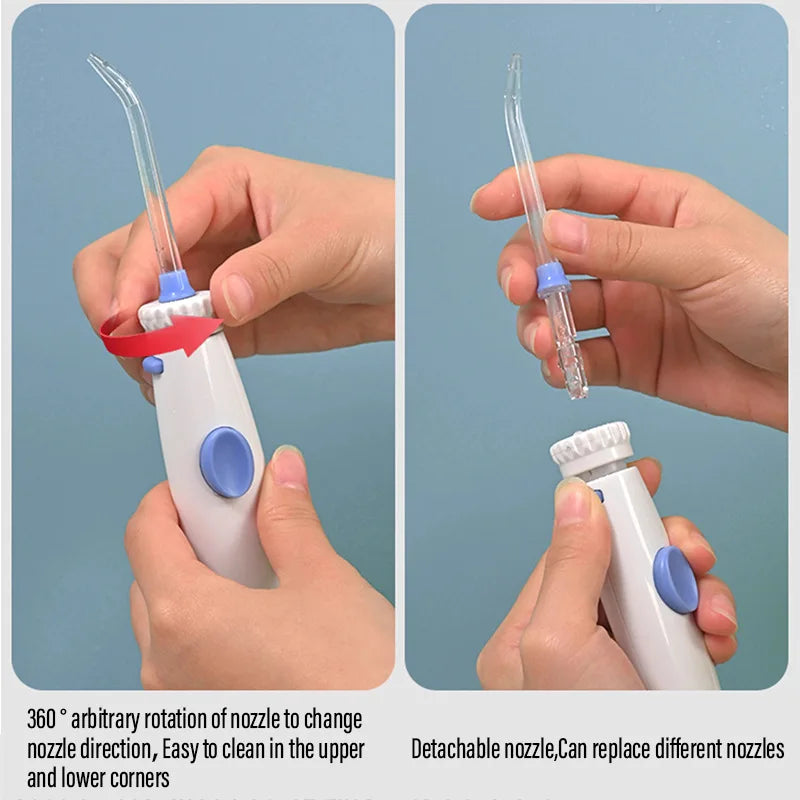 Water Flosser Handle Mouth Teeth Irrigator Hose Handle Tooth Care Replacement for WP-100 Home Water Flosser Handle Accessories